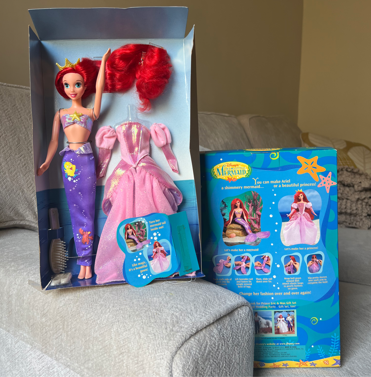 * The Little Mermaid Ariel Doll 1997 دمية حورية البحر اريل ١٩٩٧ ڤنتج