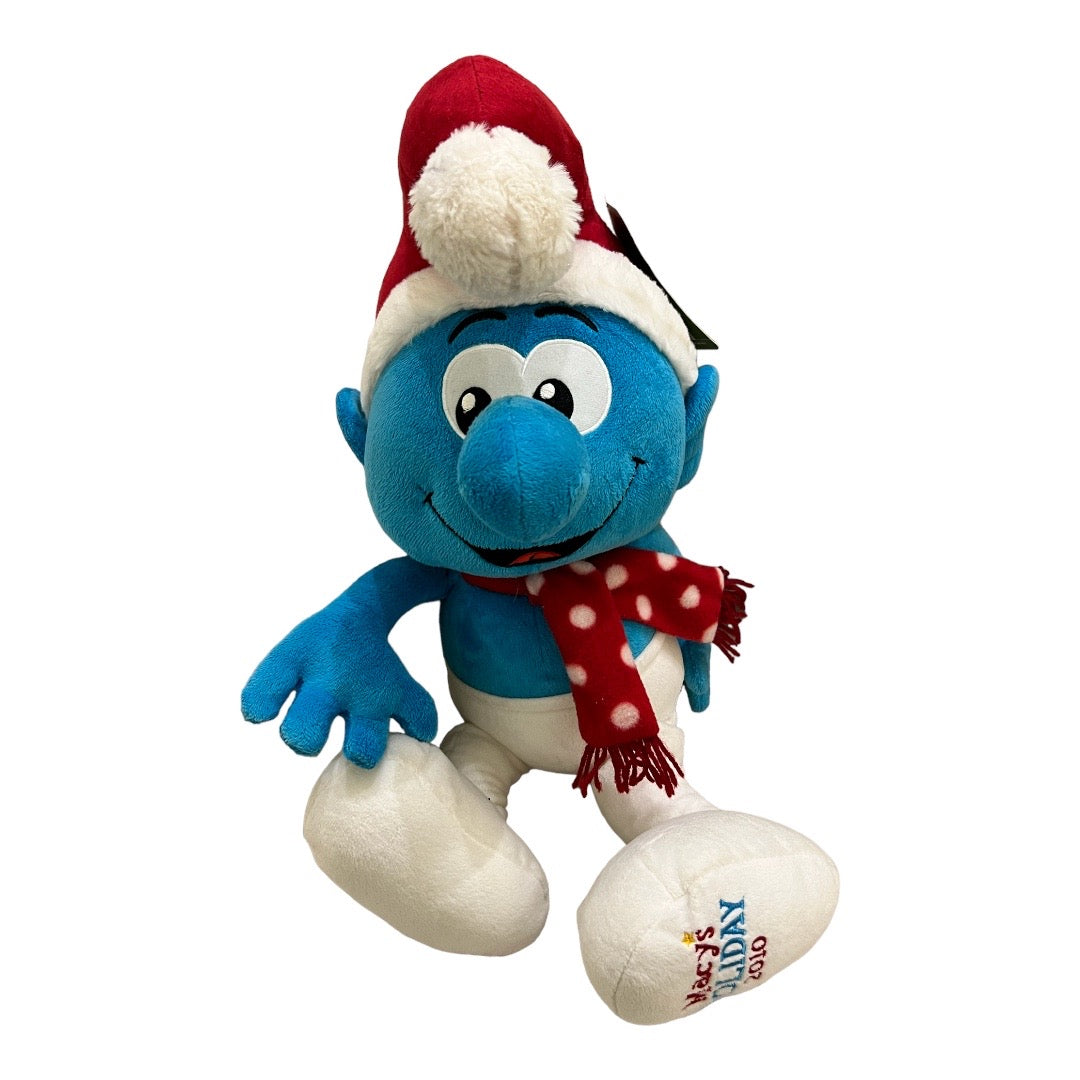 The Smurfs Large Plush Toy 2010 Holiday السنافر