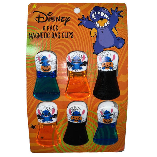 magnetic clips 6pk Stitch Halloween