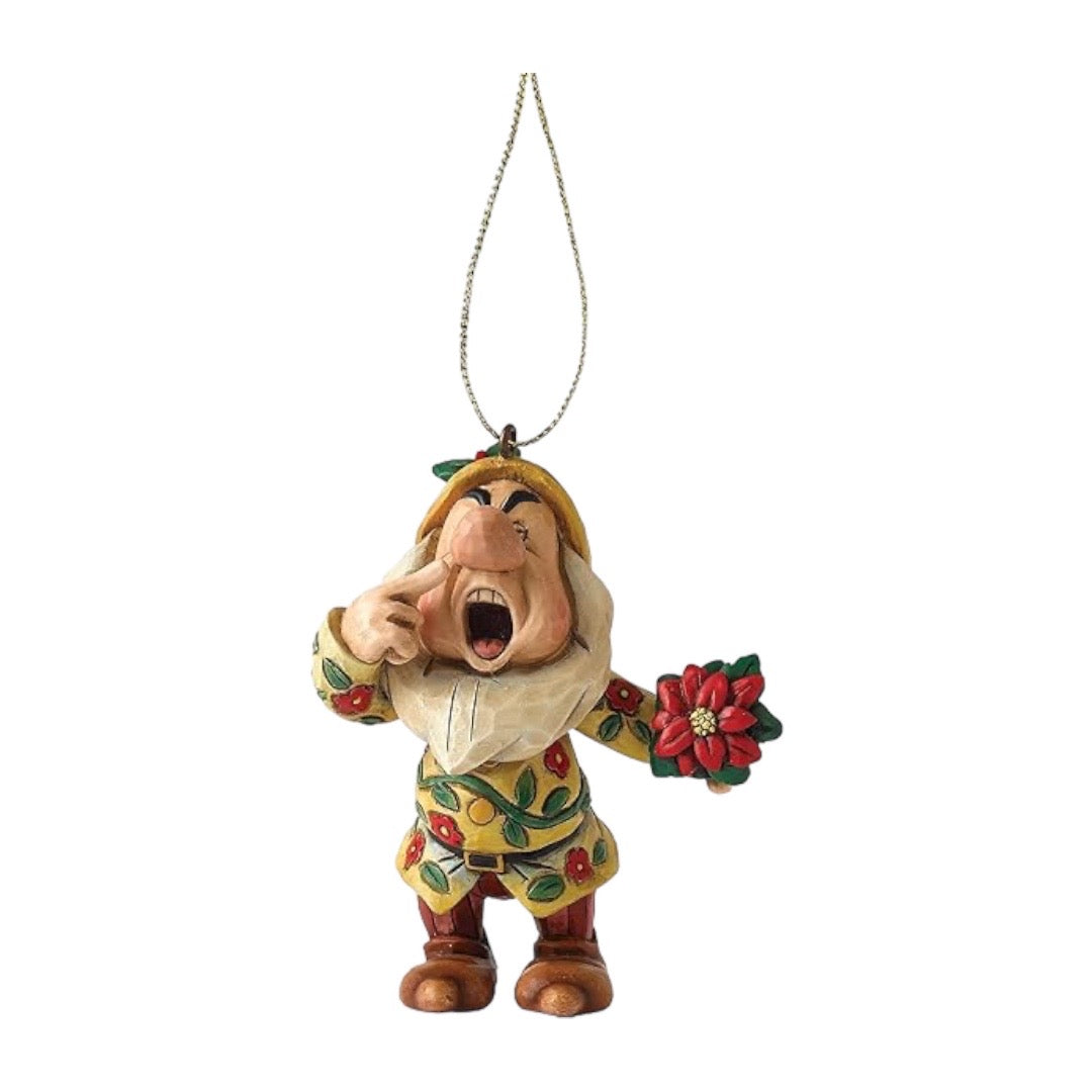 Sneezy dwarf ornament from Snow White