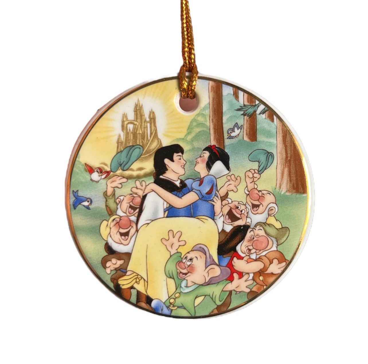 Snow White & The Seven Dwarfs Ornament 90s Thailand Made