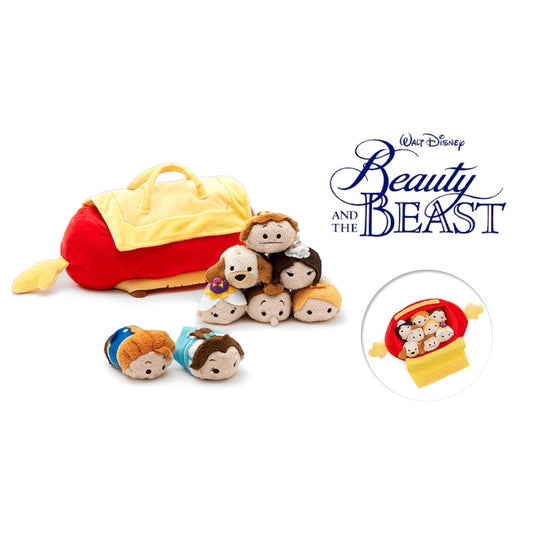 Beauty and the beast Mini Plust toys 8 pieces with bag