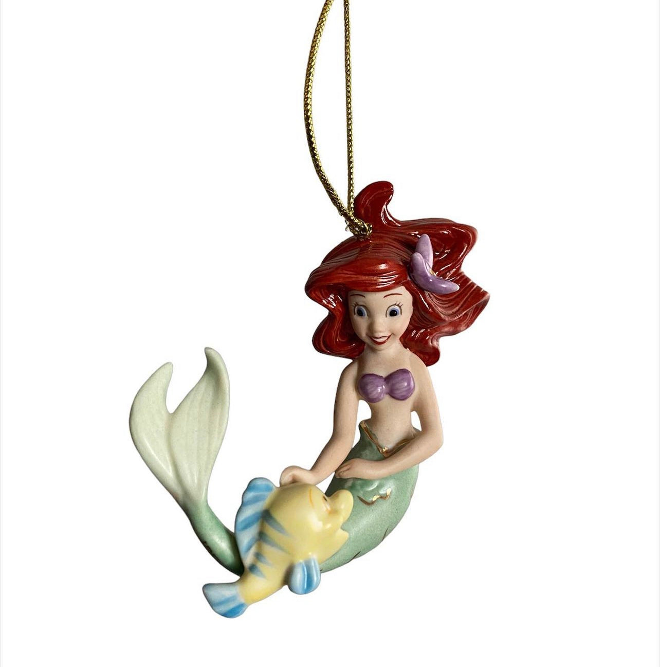 The Little Mermaid Flounder Ceramic Ornament