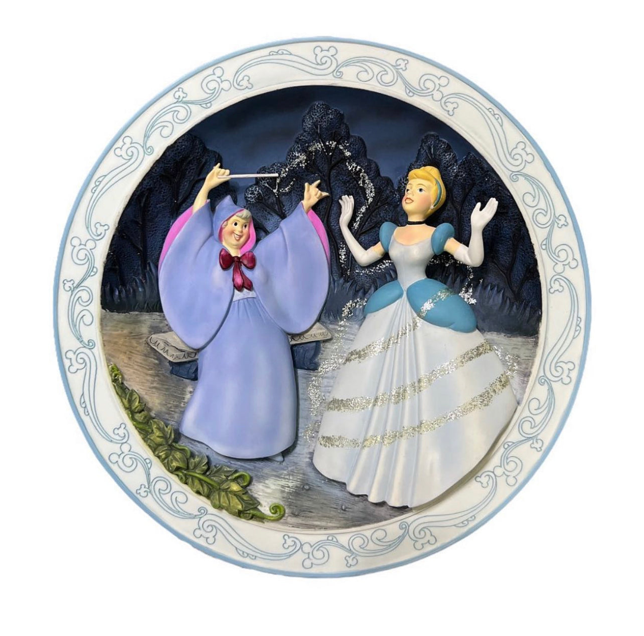 Cinderella & Fairy Godmother 3D Plate wall decoration ✨