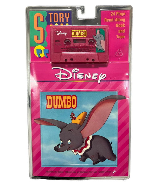 Dumbo 24 pages story book + cassette tape