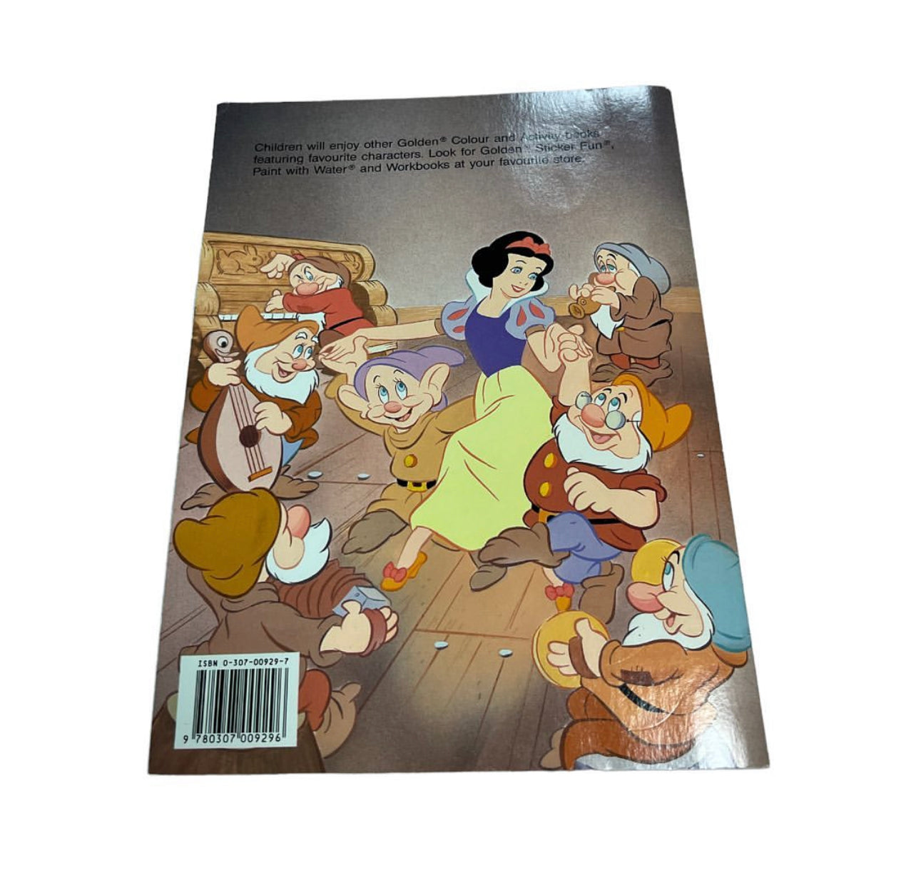 1987 Snow White & The Seven Dwarfs Coloring Book 55 pages