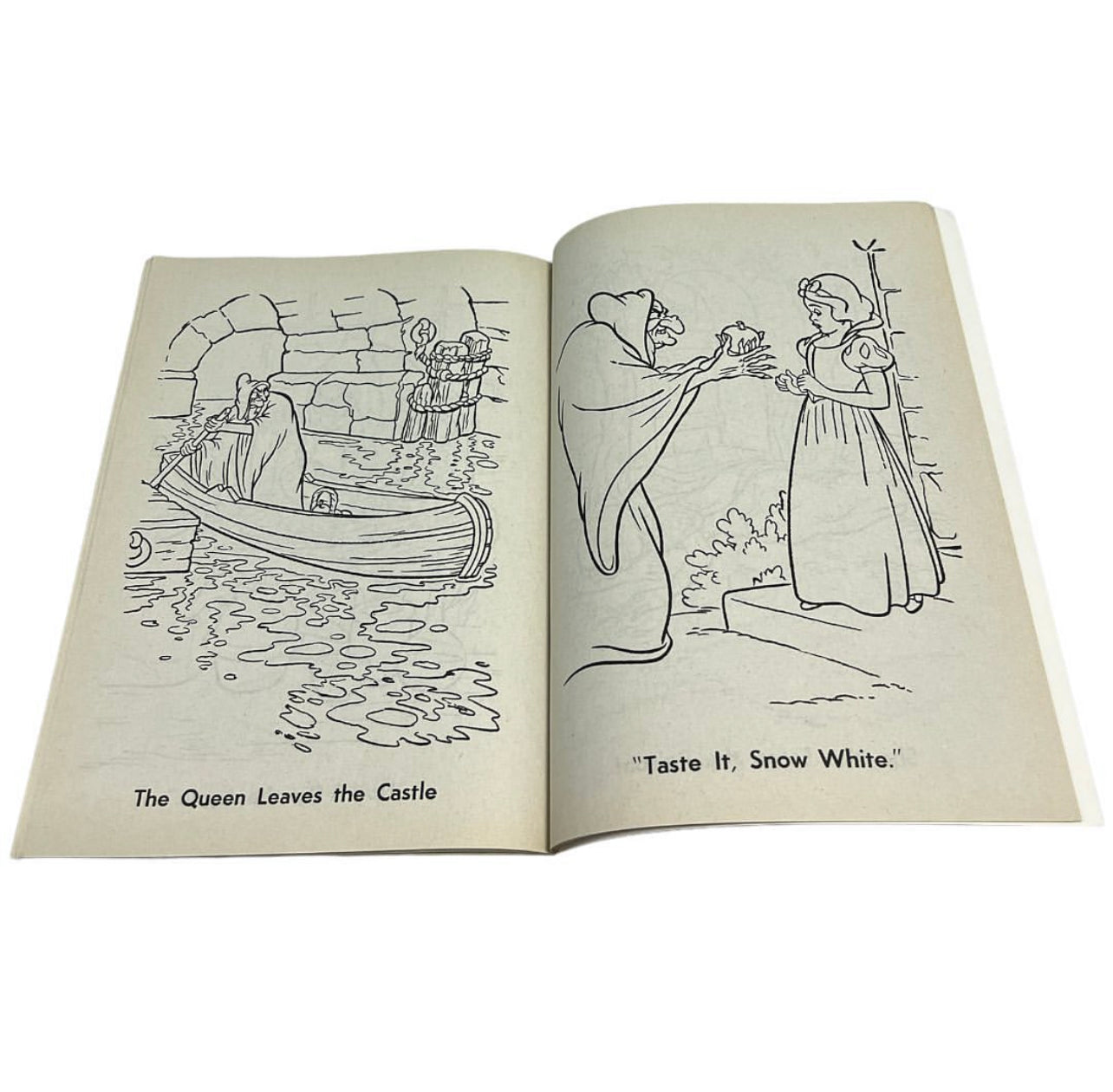 1987 Snow White & The Seven Dwarfs Coloring Book 55 pages