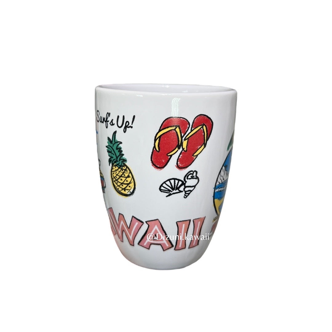 * Mickey Mouse Hawaii Mug + Coaster Made in Thailand