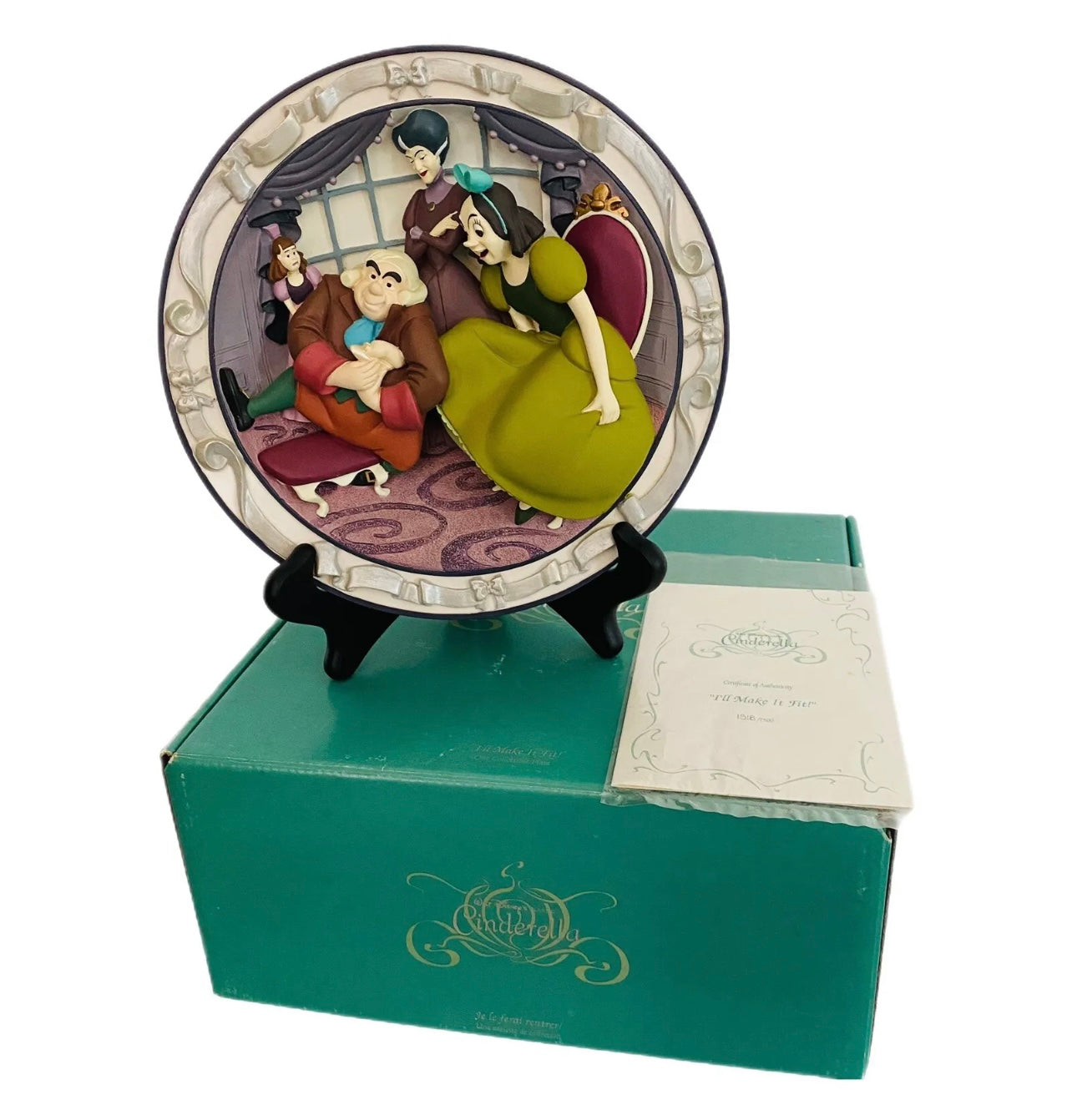 Cinderella Sisters Drizella , Anastasia , Lady Tremaine Limited Edition 3D Plate