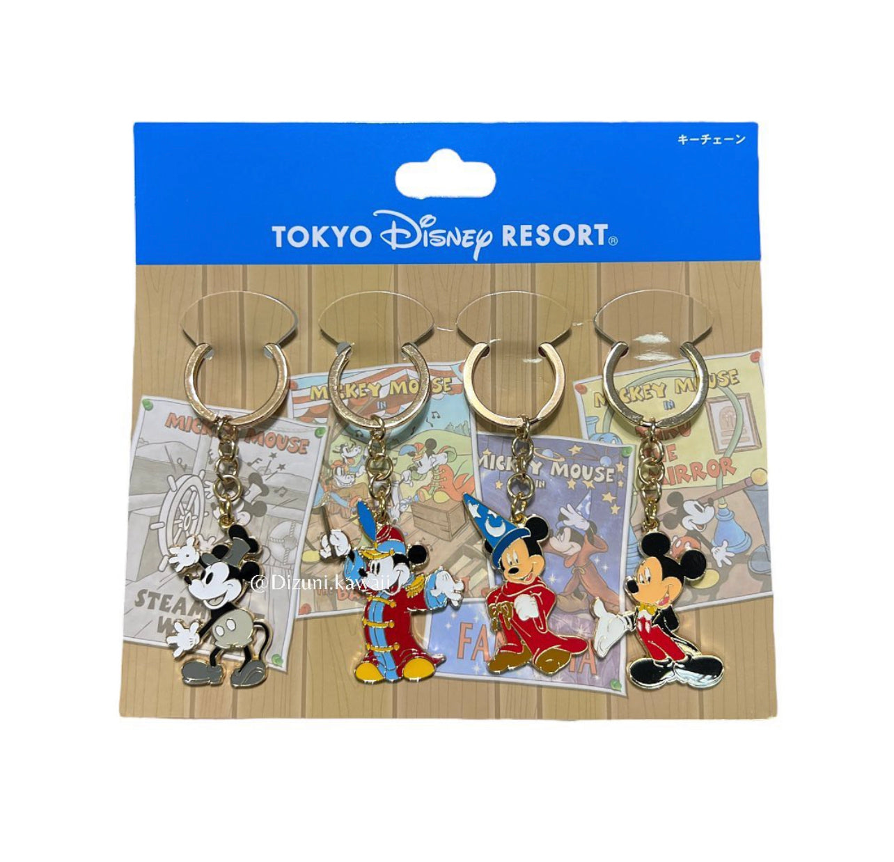 Tokyo Disney Resort Mickey Mickey Keychain Set of 4