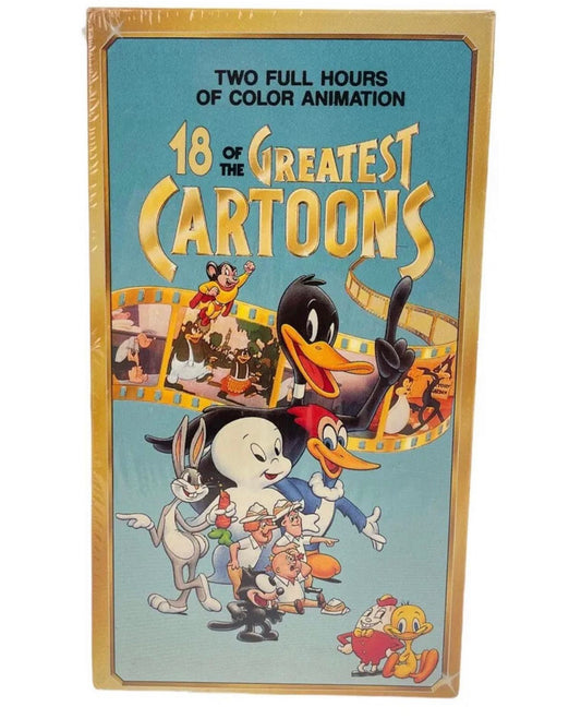 18 of the Greatest Cartoons 1990 VHS Brand New Sealed