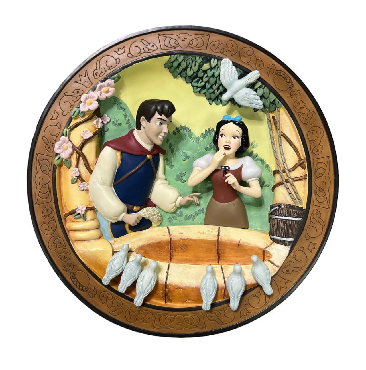 Snow White & The Prince 3D Plate Wall Decoration Limited Edition No.3345 Made in Thailand