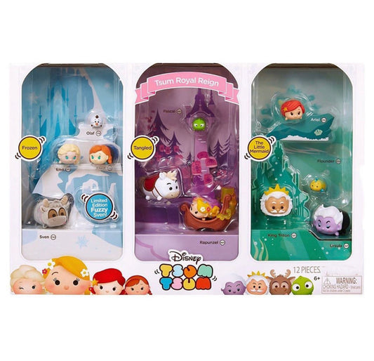 The Little Mermaid, Frozen , Tangled Mini Figures Set