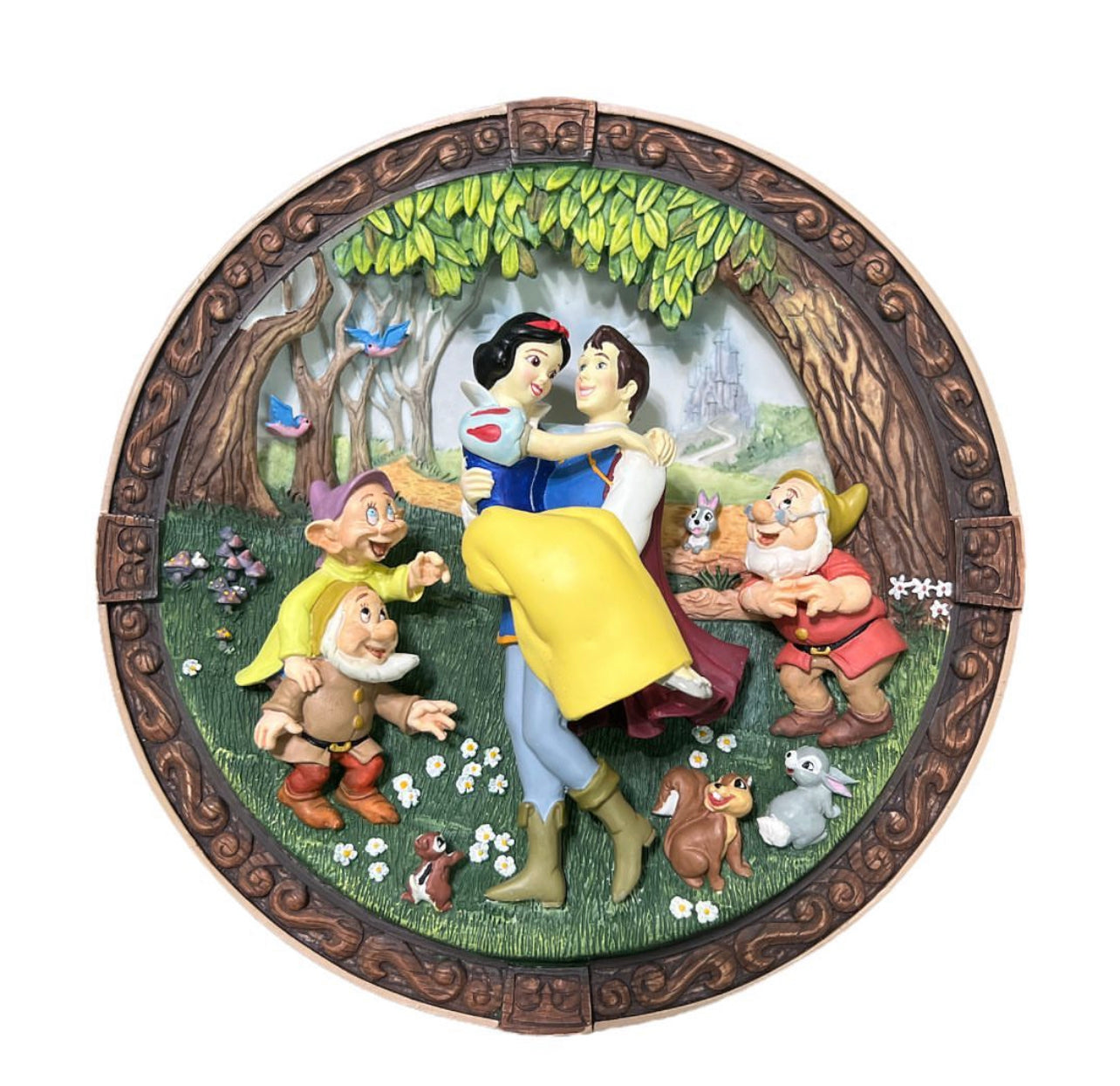 Snow White & The Seven Dwarfs Limited Edition ‘ A Wish Come True ‘ 3D Plate 1995 💞✨