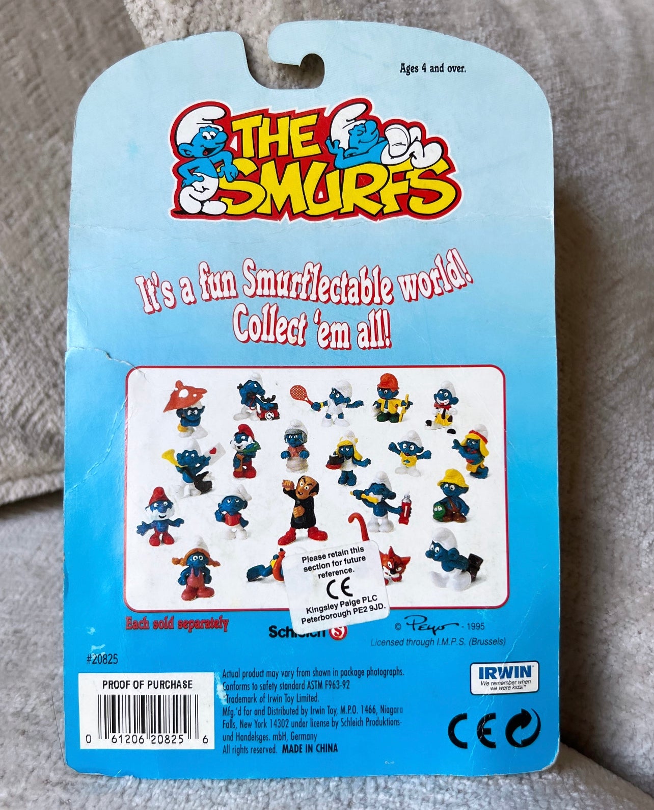 The Smurf Mini Figure Vintage 1995 السنافر