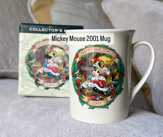 Mickey Mouse Mug ‘ 2001 Happy Holiday ‘ New