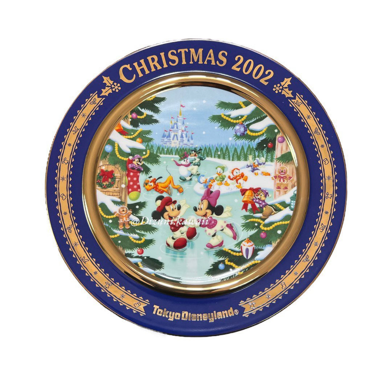 Tokyo DisneyLand Twentieth Christmas 2002 Plate Limited Edition Japan Made