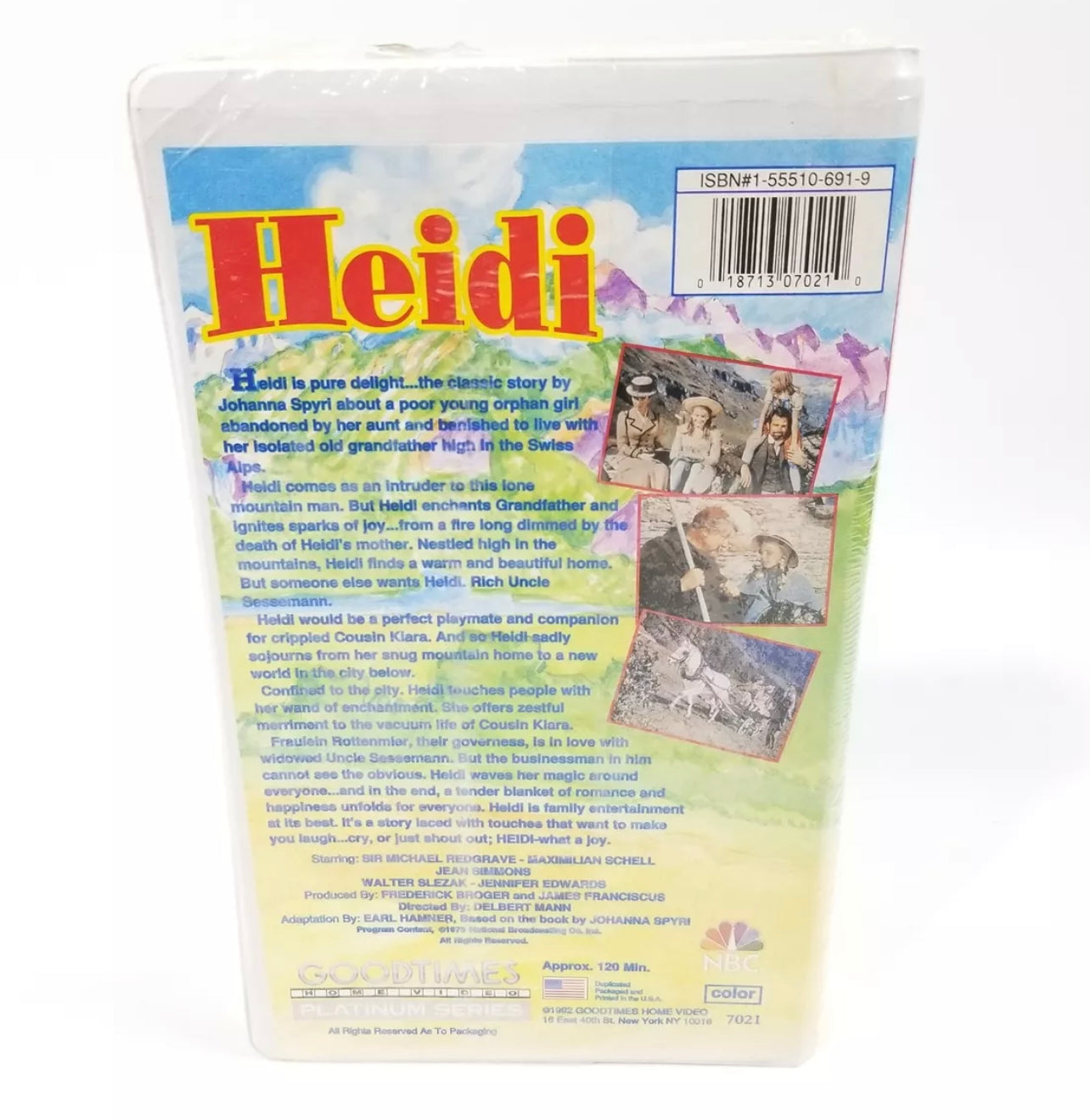 Heidi The NBC Classic VHS 1992 Brand New هايدي