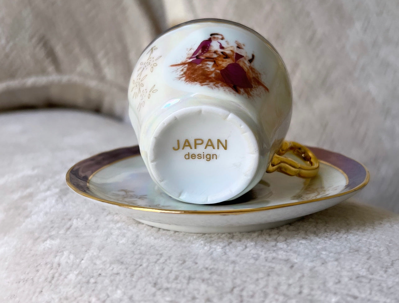 Vintage teacup Japan design old stock