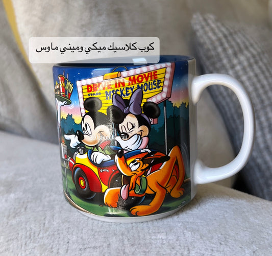 Mickey Mouse & Friends Drive in Movie Classic Vintage Mug 2001