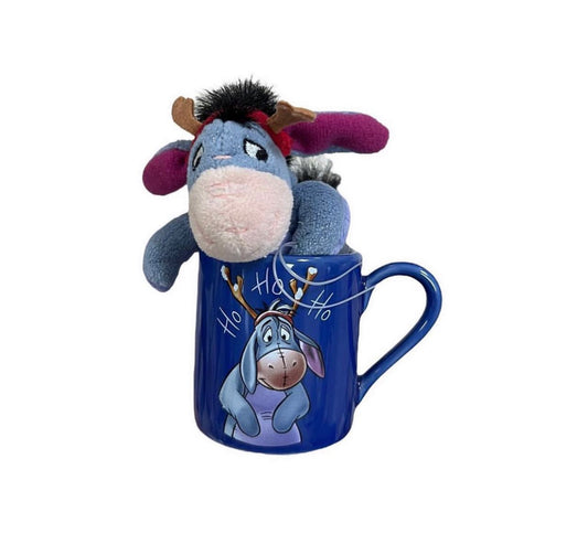 Eeyore Espresso Mug + mini plush toy