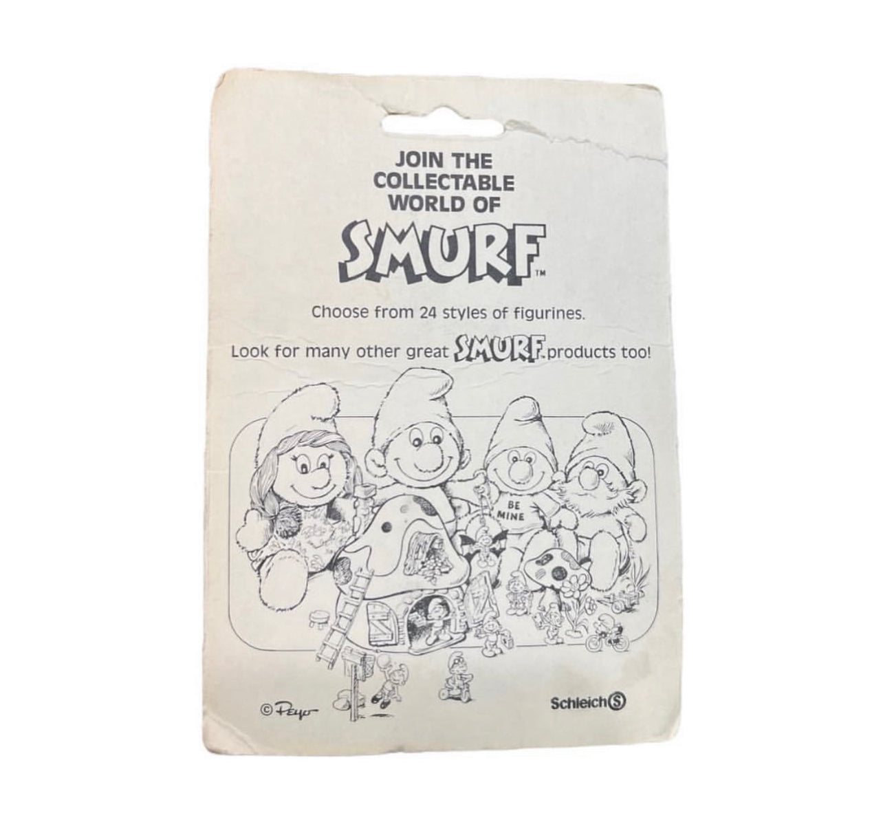 The Smurf Mini Figure Vintage 1982 السنافر