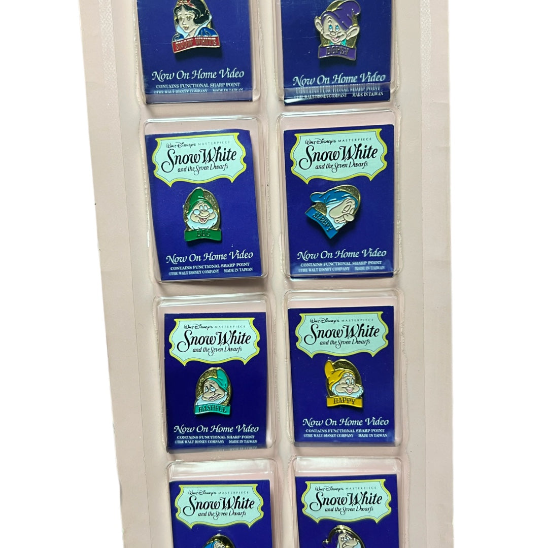 Snow White & The Seven Dwarfs 7 pieces Pin old Edition